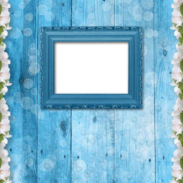 Grunge frame with bunch of flower - Photo, image