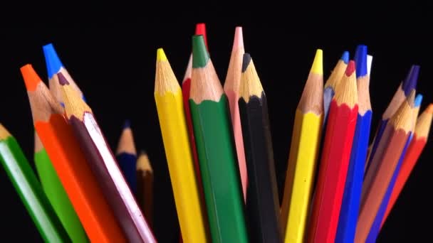  School Equipment Colorful Pencils - Footage, Video