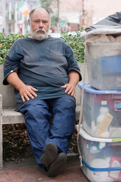 Hajléktalan férfi - Fotó, kép