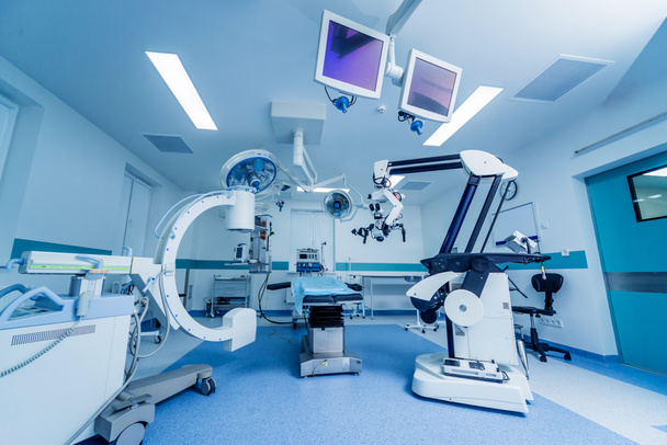 Modern equipment in operating room. Medical devices for neurosurgery - Foto, imagen