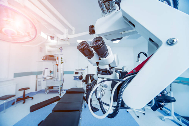 Modern equipment in operating room. Medical devices for neurosurgery - Φωτογραφία, εικόνα