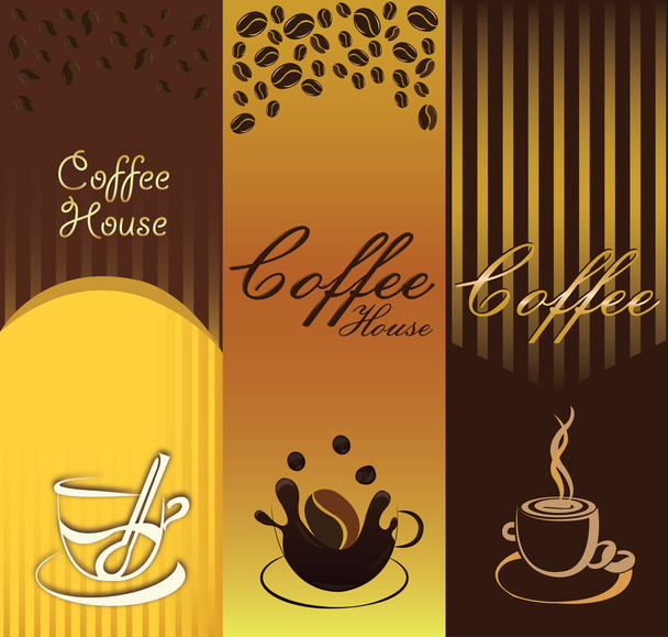 Coffe Banner - Vector, imagen