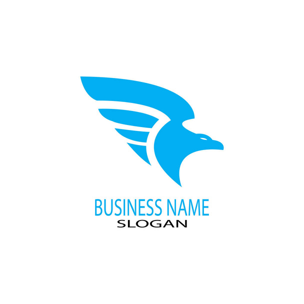 Γεράκι αετός πουλί πρότυπο λογότυπο διάνυσμα - Φωτογραφία, εικόνα