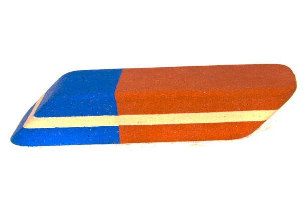 Eraser izolowany na białym tle - Zdjęcie, obraz