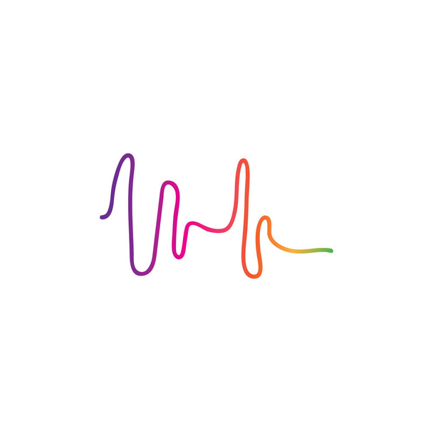 soundwave illustration logo icon vector template. - Photo, Image