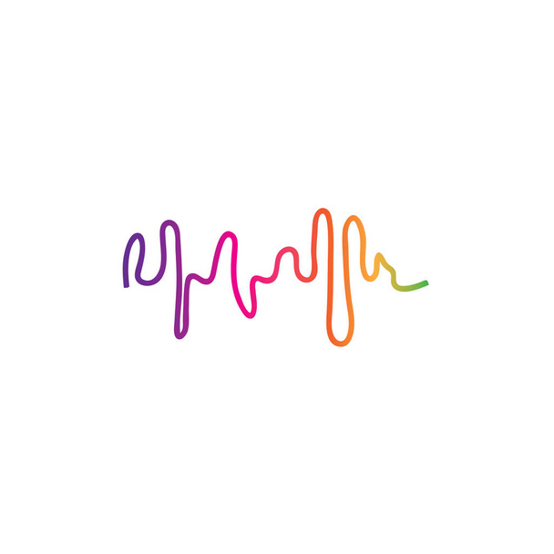 soundwave illustration logo icon vector template. - Photo, Image