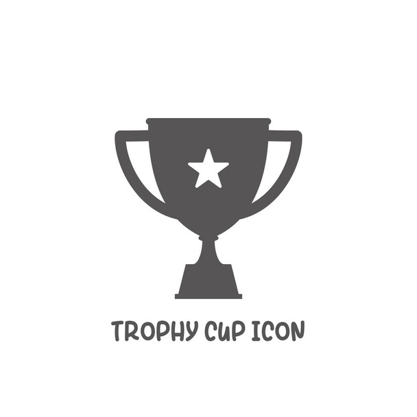 Trophy cup icon simple flat style vector illustration. - ベクター画像