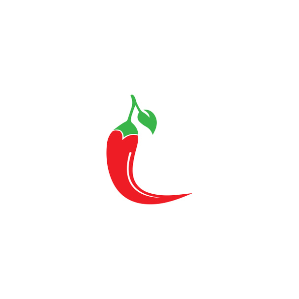 Εικονίδιο διάνυσμα συμβόλων λογότυπου Chili - Φωτογραφία, εικόνα
