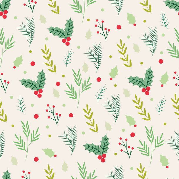 Christmas seamless pattern . Holidays background - Vector, Image