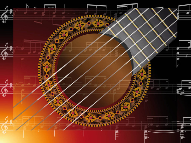 Guitarra musical
  - Vector, Imagen