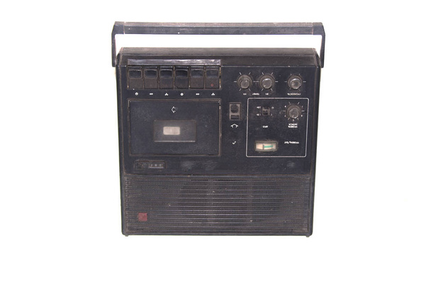 tape recorder isolated on white background - Photo, Image