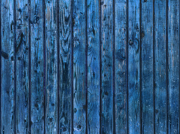 Wooden dark blue boards - Foto, afbeelding
