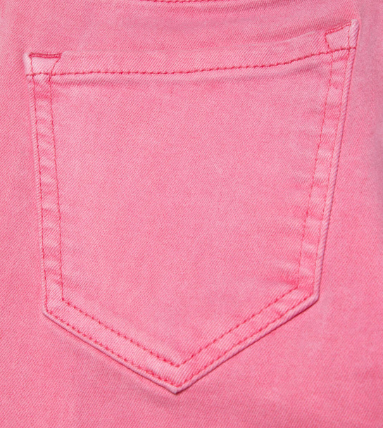 Pink Jeans Pocket or Denim Pocket Background. Dark Pink Jeans Pocket or Denim Pocket Background for Apparel Design - Fotó, kép