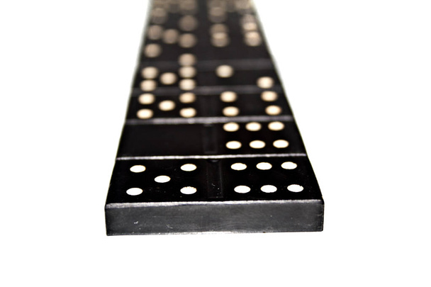 Domino beyaz arkaplanda izole edildi - Fotoğraf, Görsel