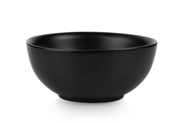 Μαύρο μπολ απομονωμένο σε λευκό φόντο - Φωτογραφία, εικόνα