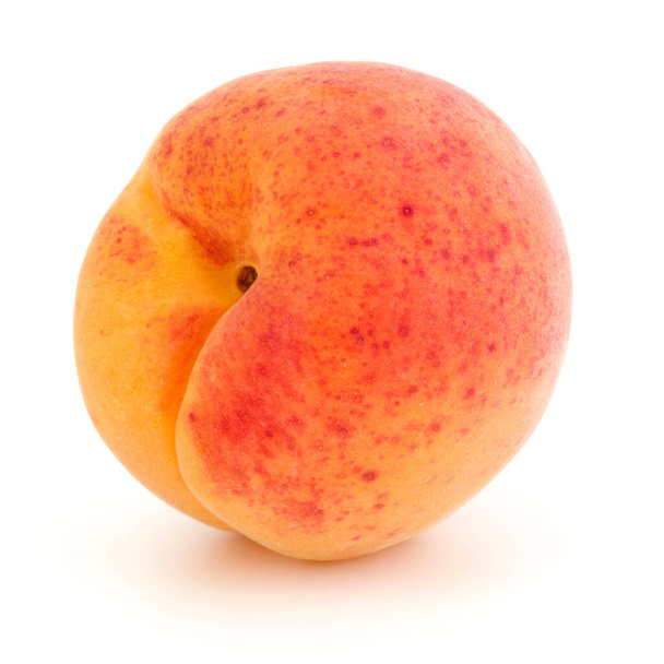 One apricot isolated on white background cutout - Foto, Imagem