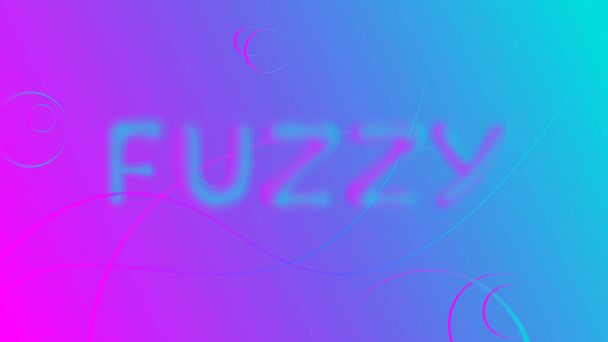 Abstraktní neonová fuzzy slova minimální pozadí - Vektor, obrázek