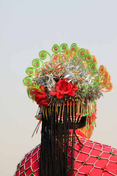 Haarschmuck für Frühlingsfest Yangko-Tanz in China - Foto, Bild
