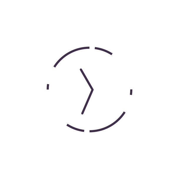 Izolovaný návrh vektoru ikon hodin - Vektor, obrázek
