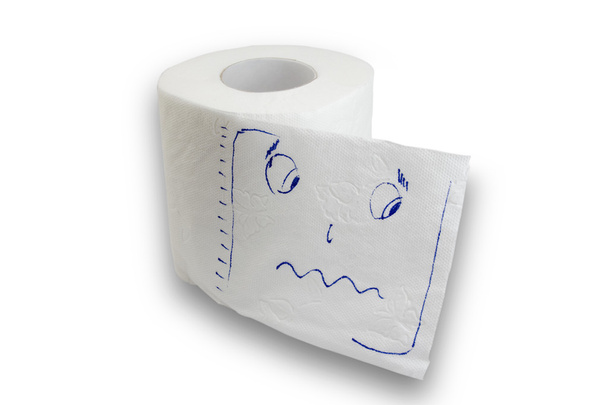 üzgün tuvalet kağıdı - Fotoğraf, Görsel