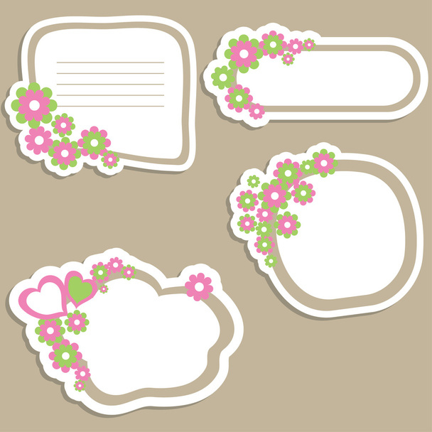 Flower banners. - Vector, Image