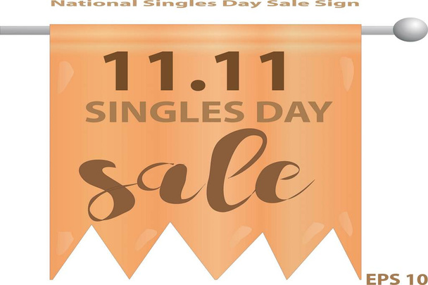 National Singles Day Sale Sign Vektor - Vektor, Bild