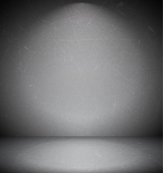 donker gekrast grungy kamer - Vector, afbeelding
