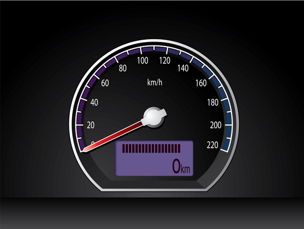 Tableau de bord d'affichage de vitesse analogique
 - Vecteur, image