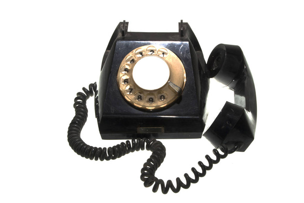 old phone isolated on white background - Photo, Image