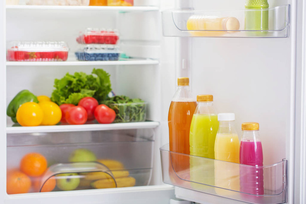  fridge with healthy food - Foto, Imagen