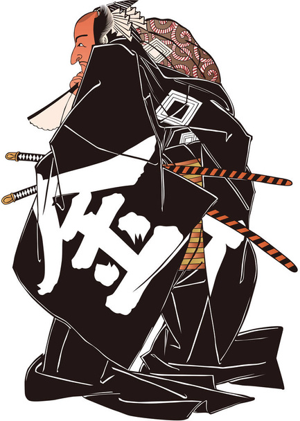 Ukiyo-e Kabuki herec 53 - Vektor, obrázek