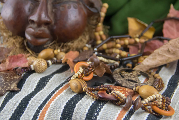 African artifacts and jewelry from Cameroon, juju powers and black magic - 写真・画像