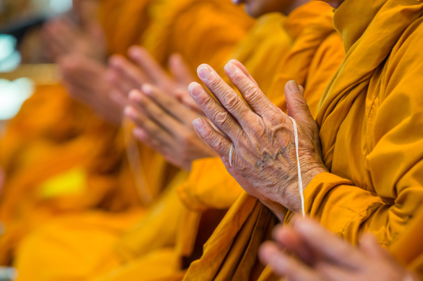 Monjes budistas cantando
 - Foto, imagen