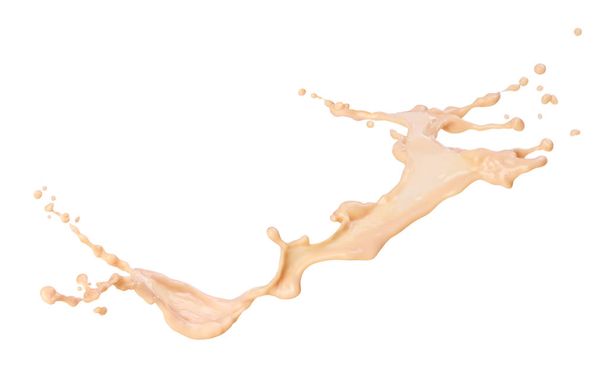 coffee splash with milk on white background - Foto, Bild