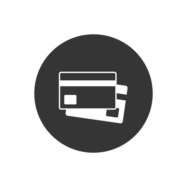Icône de cartes de crédit vectoriel plat Style illustration
 - Vecteur, image