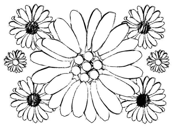 Abstract flowers - Vector, afbeelding