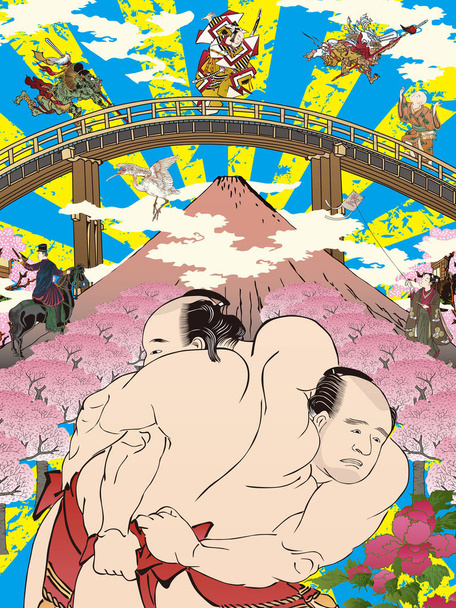 Collage giapponese 2
 - Vettoriali, immagini