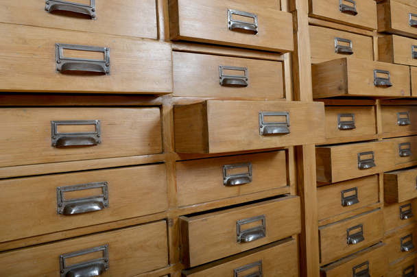 Cabinet with wooden drawers - Zdjęcie, obraz