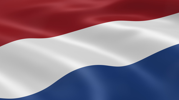 オランダの旗が風に - 写真・画像