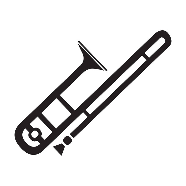 Icône trompette Illustration vectorielle sur fond blanc
. - Vecteur, image