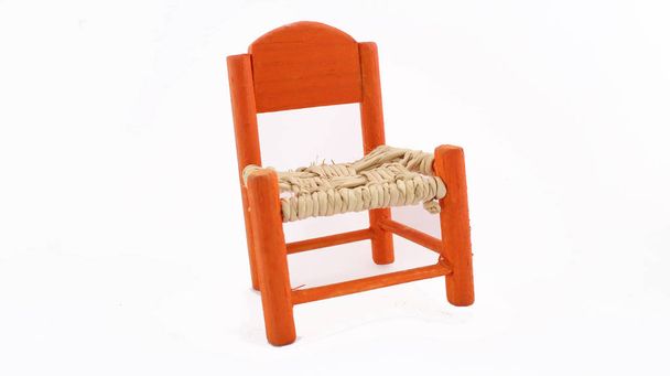 Miniature of a typical Mexican wooden chair - Zdjęcie, obraz