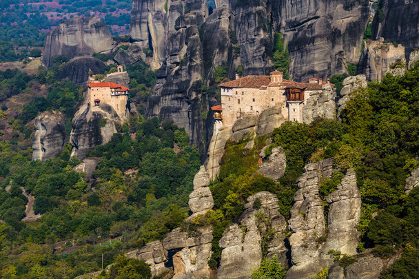 Klooster van Sint Nicolaas Anapausas-Meteora, Griekenland - Foto, afbeelding