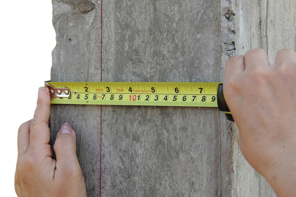Messungen mit Kassetten Meter - Foto, Bild