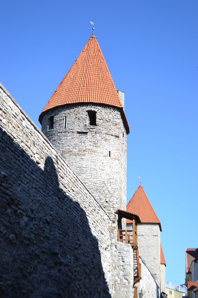 Towers of town wall in Tallinn - Foto, Imagen