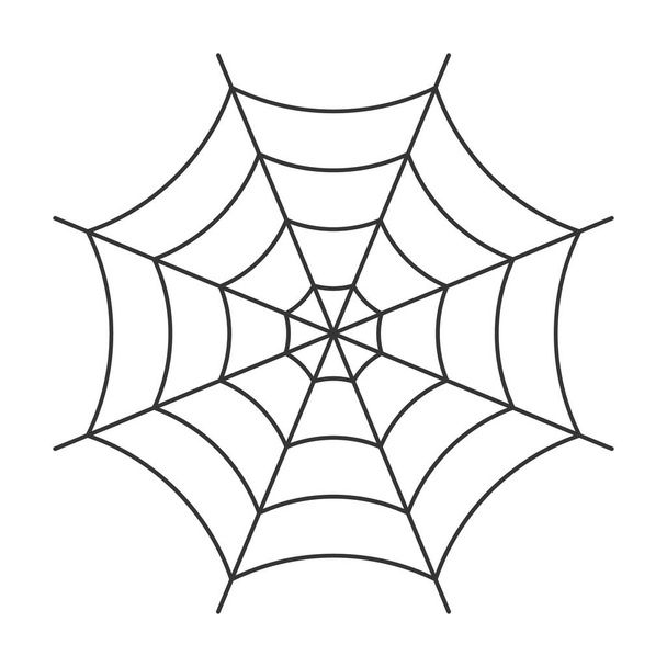 Vector spinnenweb achtergrond. Halloween spinnenweb - Vector, afbeelding