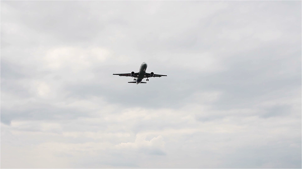 Commercial Jet Plane landing in the airport - Video, Çekim