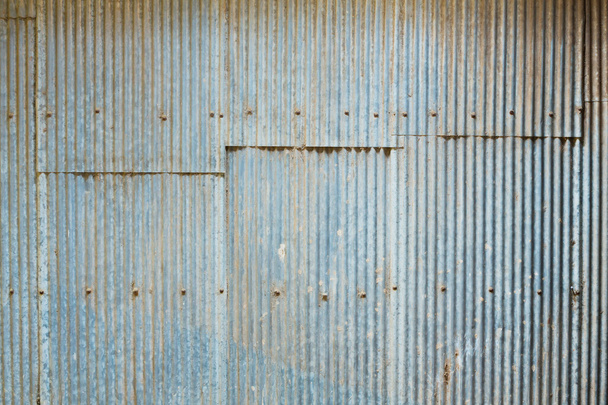 Grunge Corrugated Zinc Sheet - Photo, Image