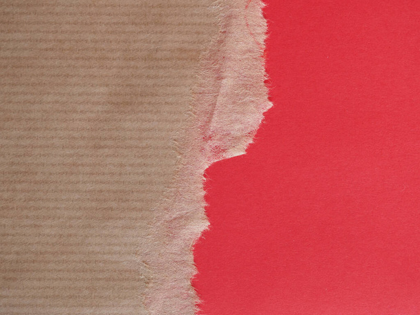 コピースペースのある茶色と赤の紙のテクスチャの背景 - 写真・画像