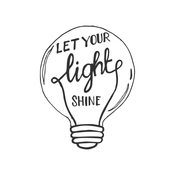 Let your light shine - Vector, afbeelding