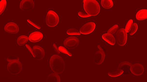 Blood cells close up. - Foto, afbeelding